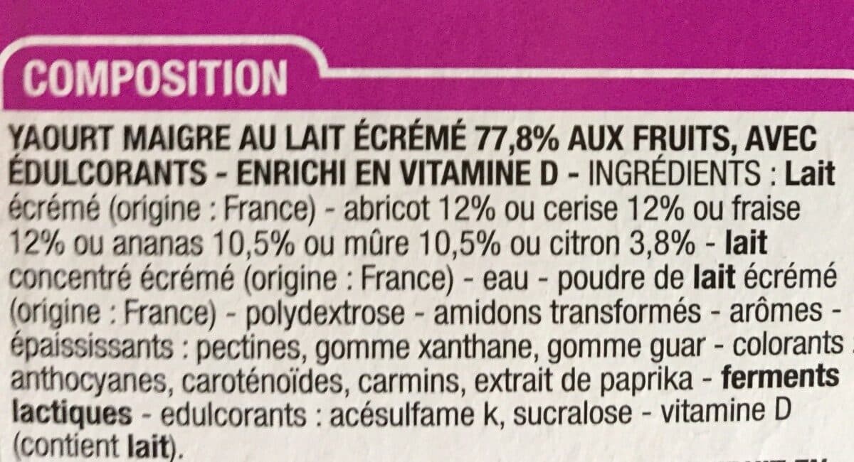 Cora Yaourt Aux Fruits Ea packshot