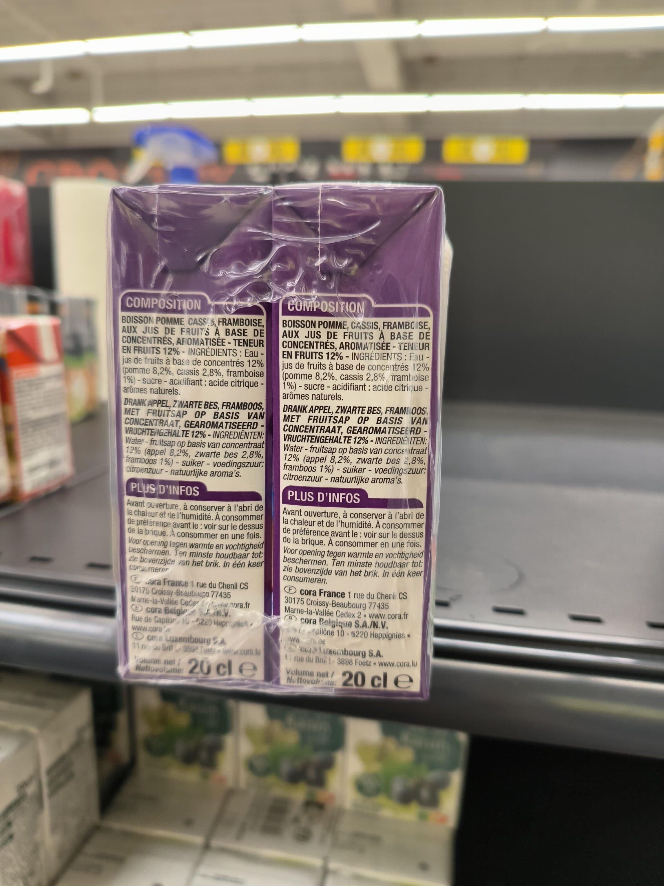 Cora Boisson Aux Fruits Rouges packshot