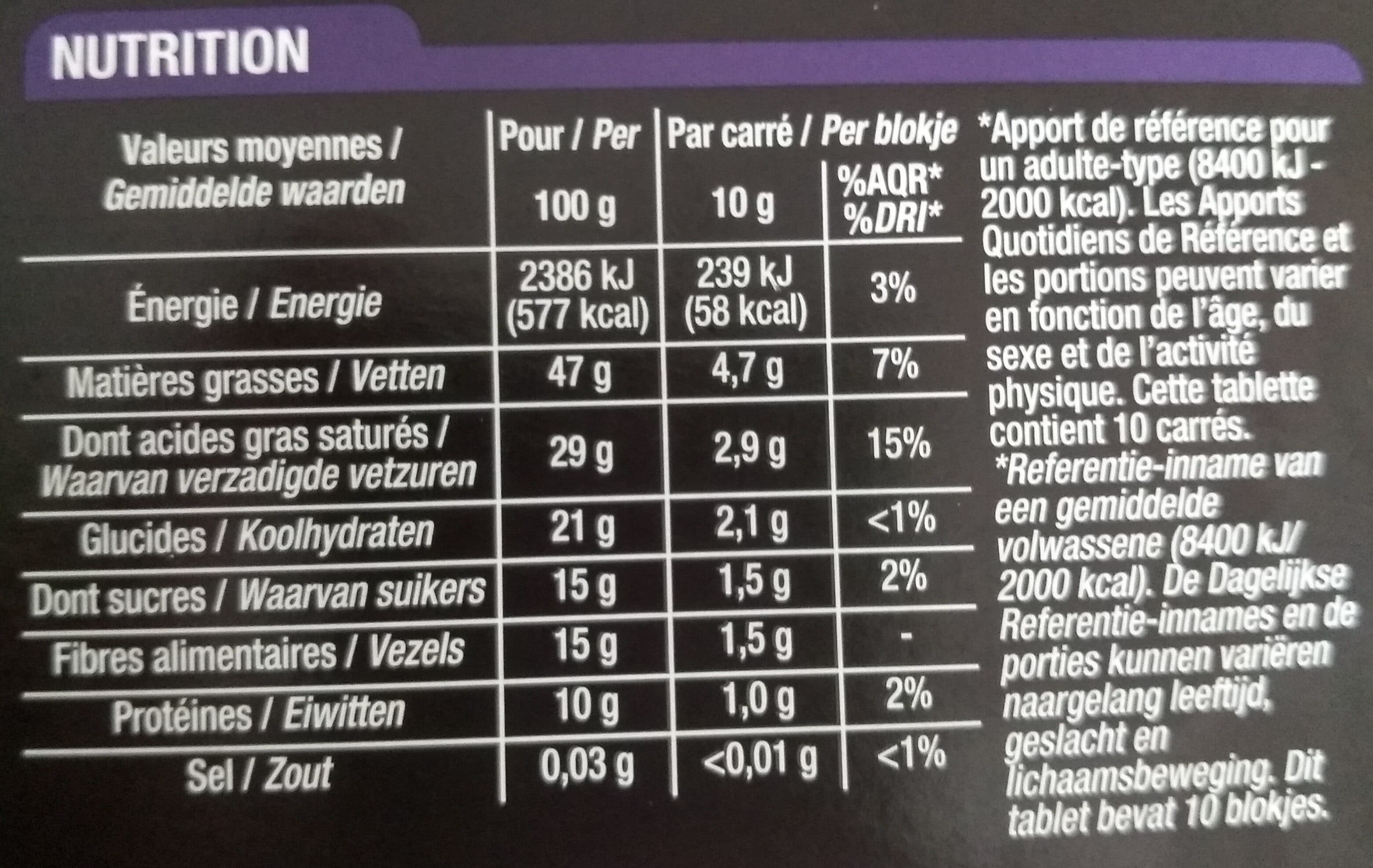 Cora Noir 85% cacao pure chocolade packshot
