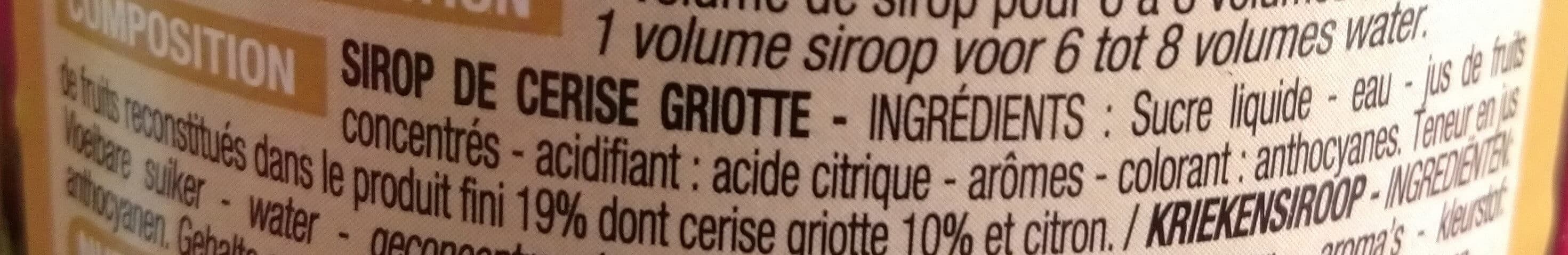 Cora Sirop Cerises Griottes packshot