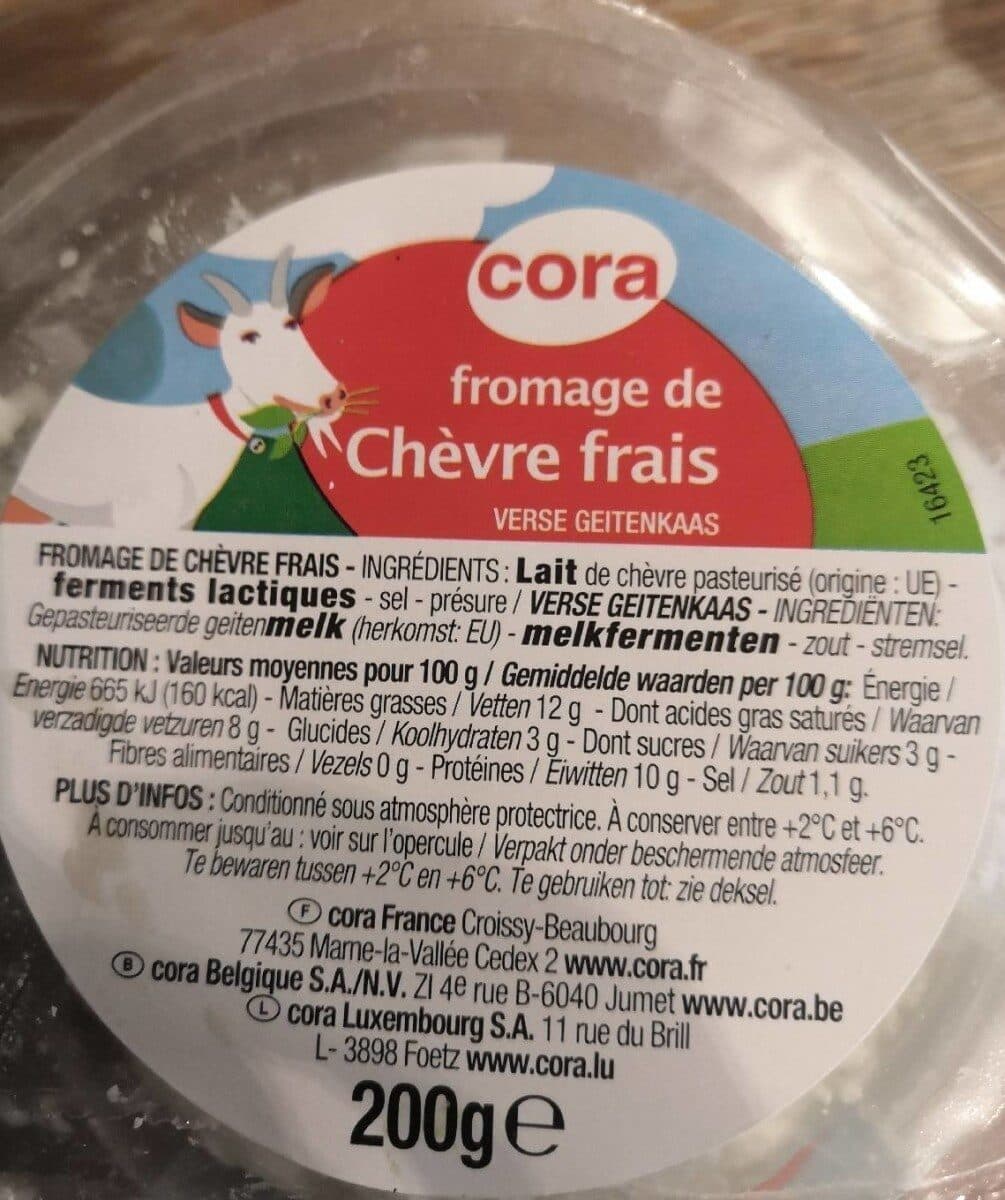 Cora Fromage chèvre frais packshot