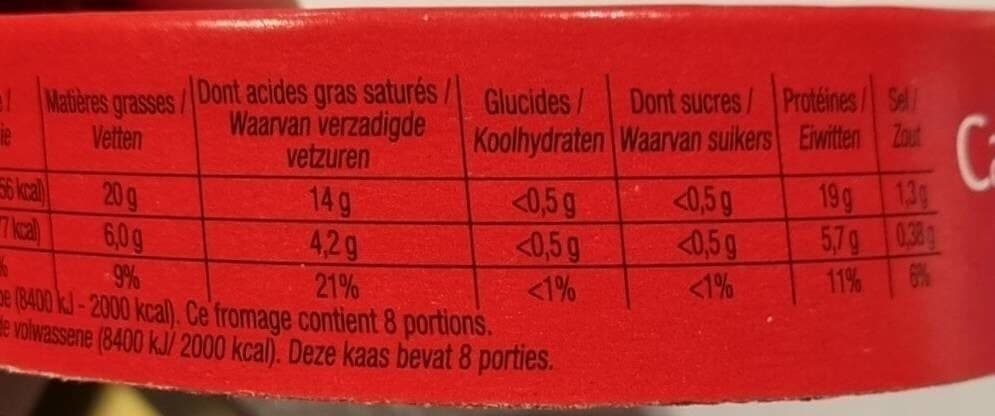 Cora Camembert 8 portions packshot