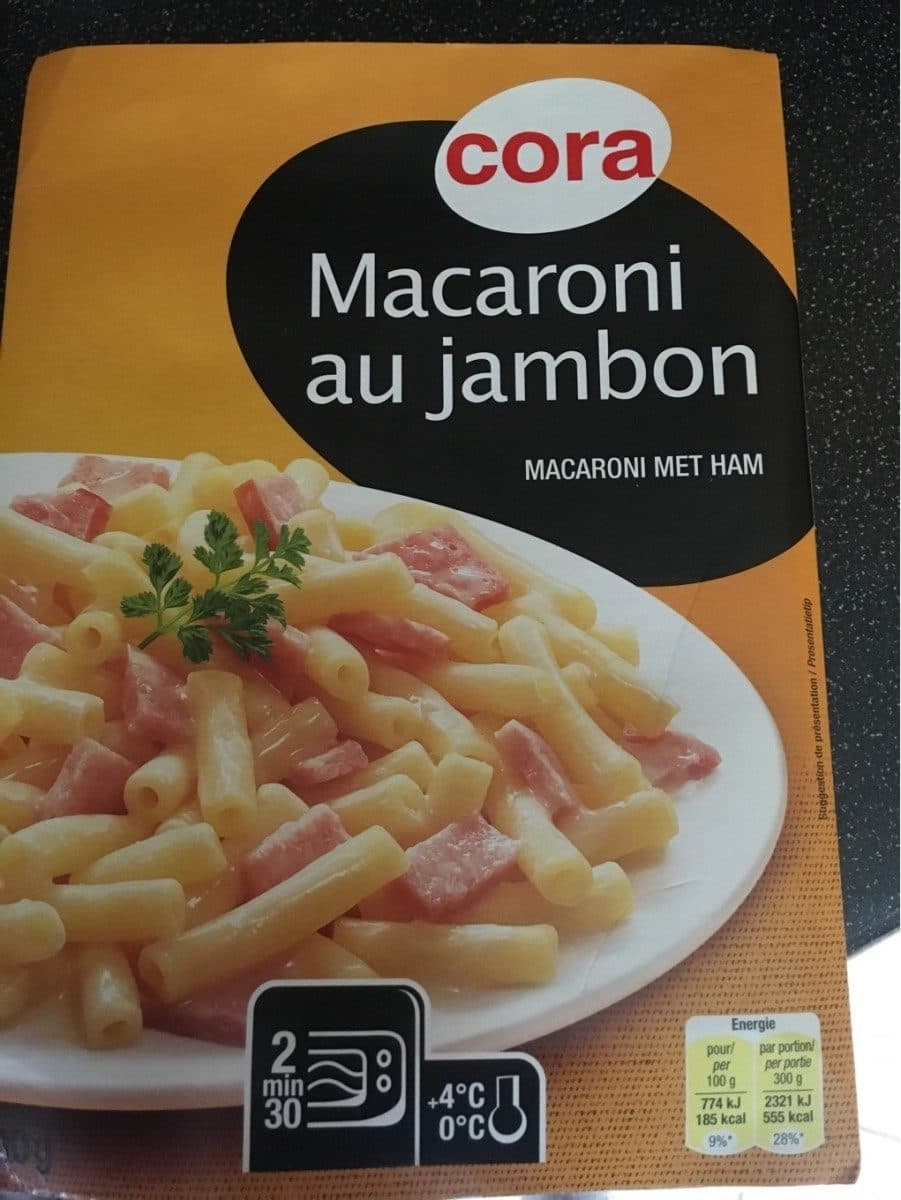 Cora Macaroni Au Jambon Et à La Crème Fraîche packshot