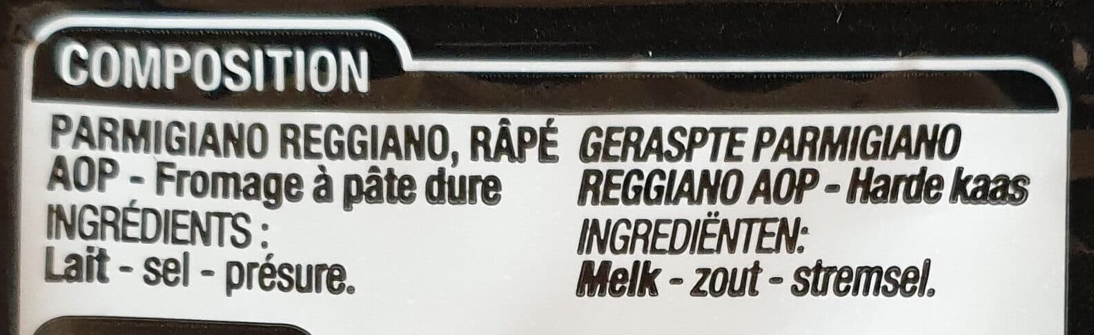 Cora Parmesan râpé packshot