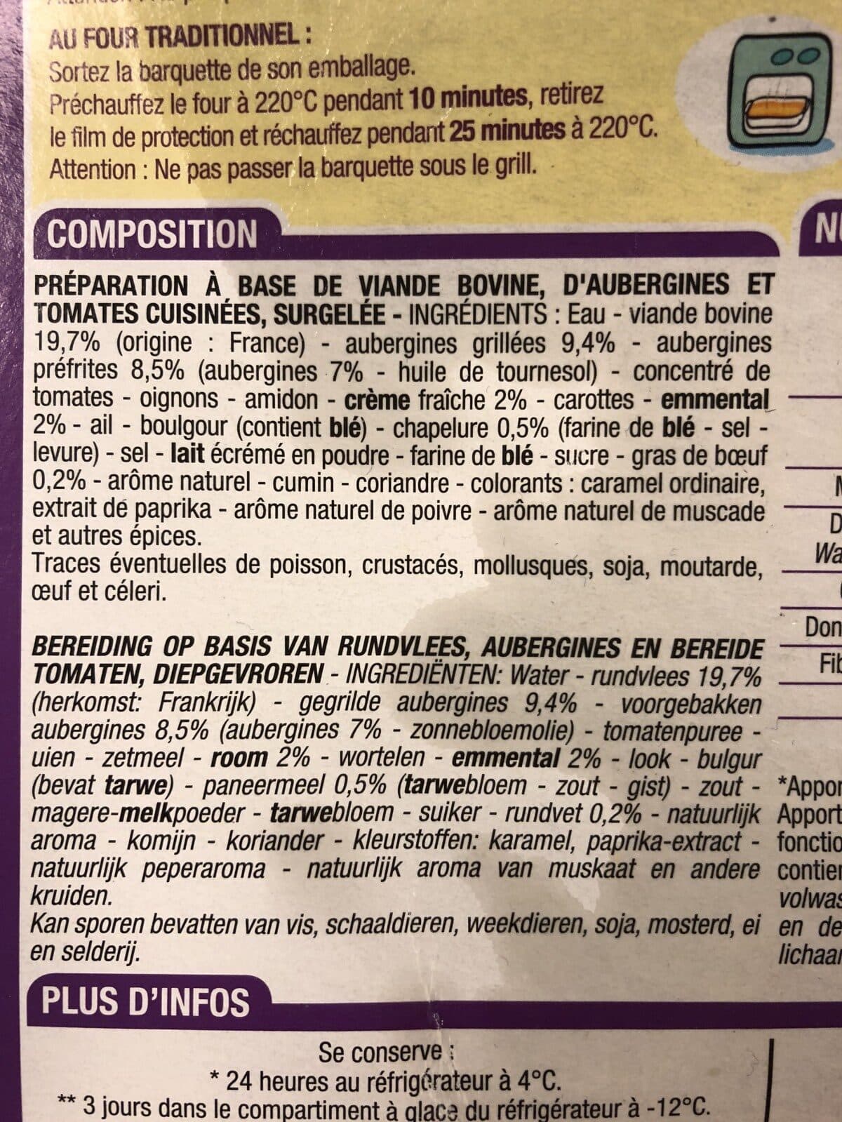 Cora Moussaka packshot