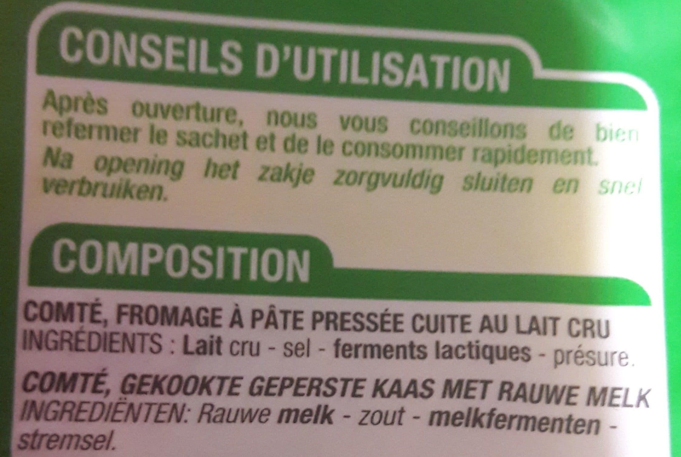 Cora Comté AOP râpé (32% MG) - affinage 5 mois packshot