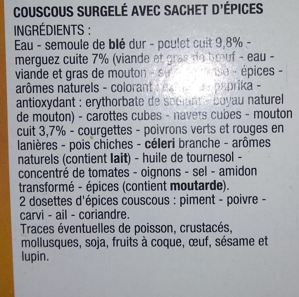 Open Food Facts Couscous Royal 1 Kilo 1 Kilo packshot