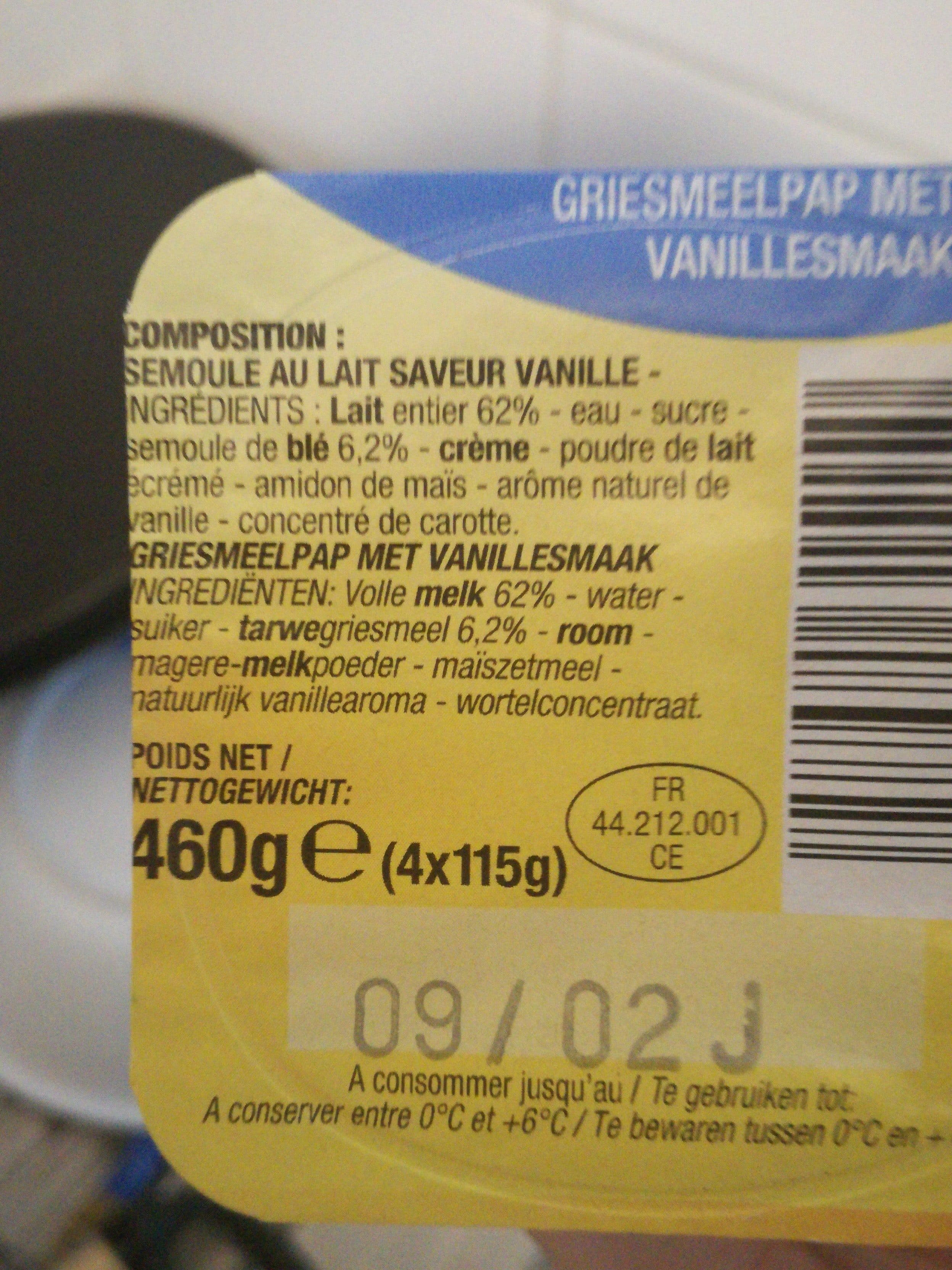 Cora Semoule au lait packshot