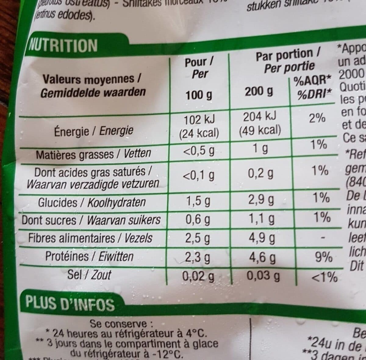 Cora Mélange De Champignons Forestier, 450 Grammes, Marque Cora packshot