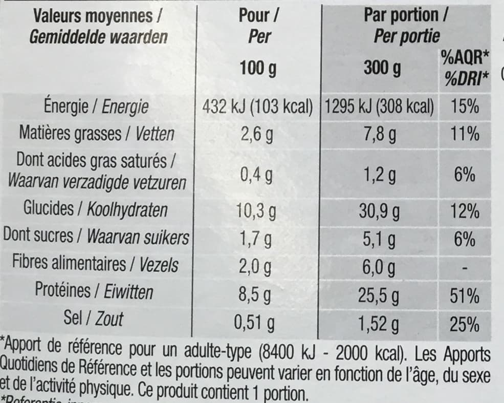 Cora Thon à la provençale et son blé packshot