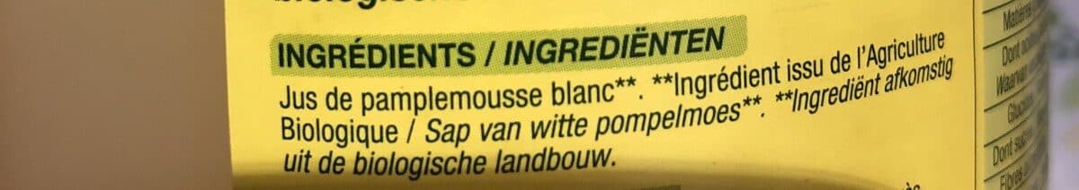 Cora Pur jus de pamplemousse packshot