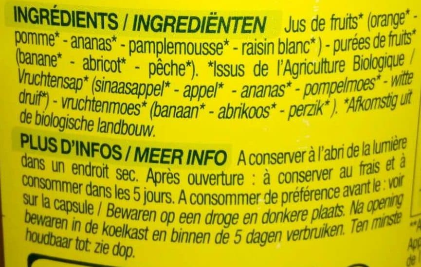 Cora Pur jus multifruits packshot