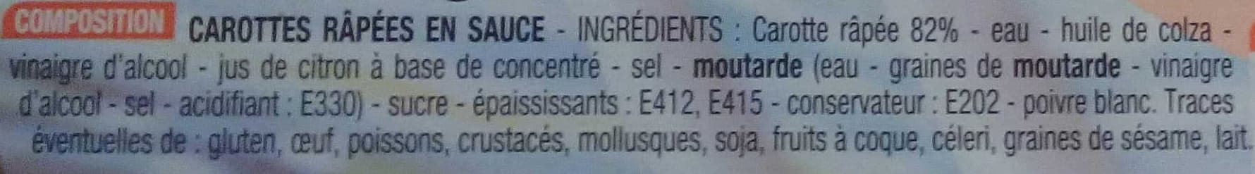 Cora Carottes râpées packshot