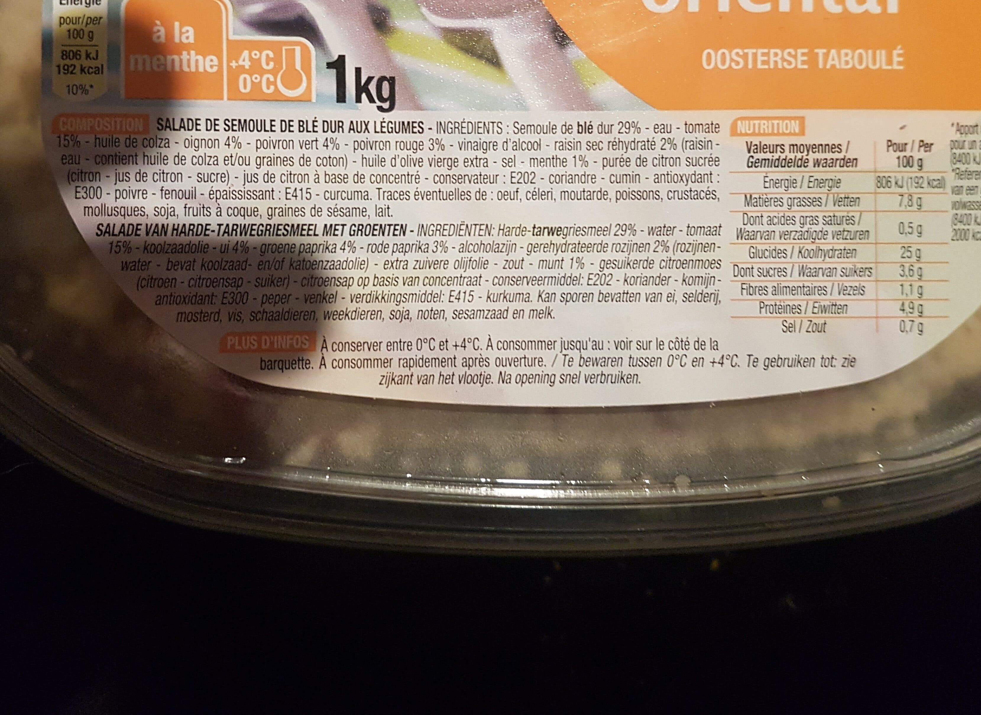Cora Taboulé oriental packshot