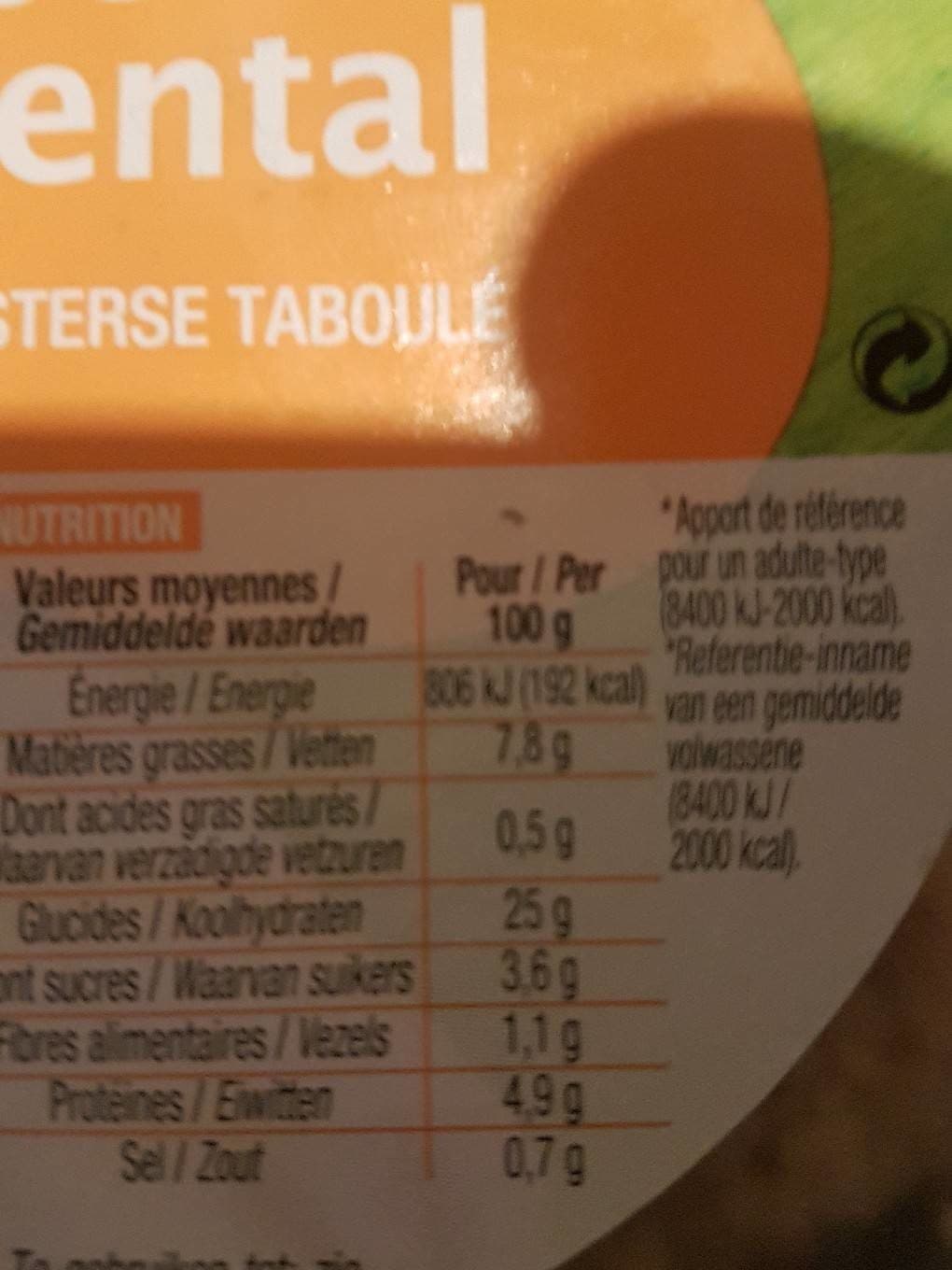 Cora Taboulé oriental packshot