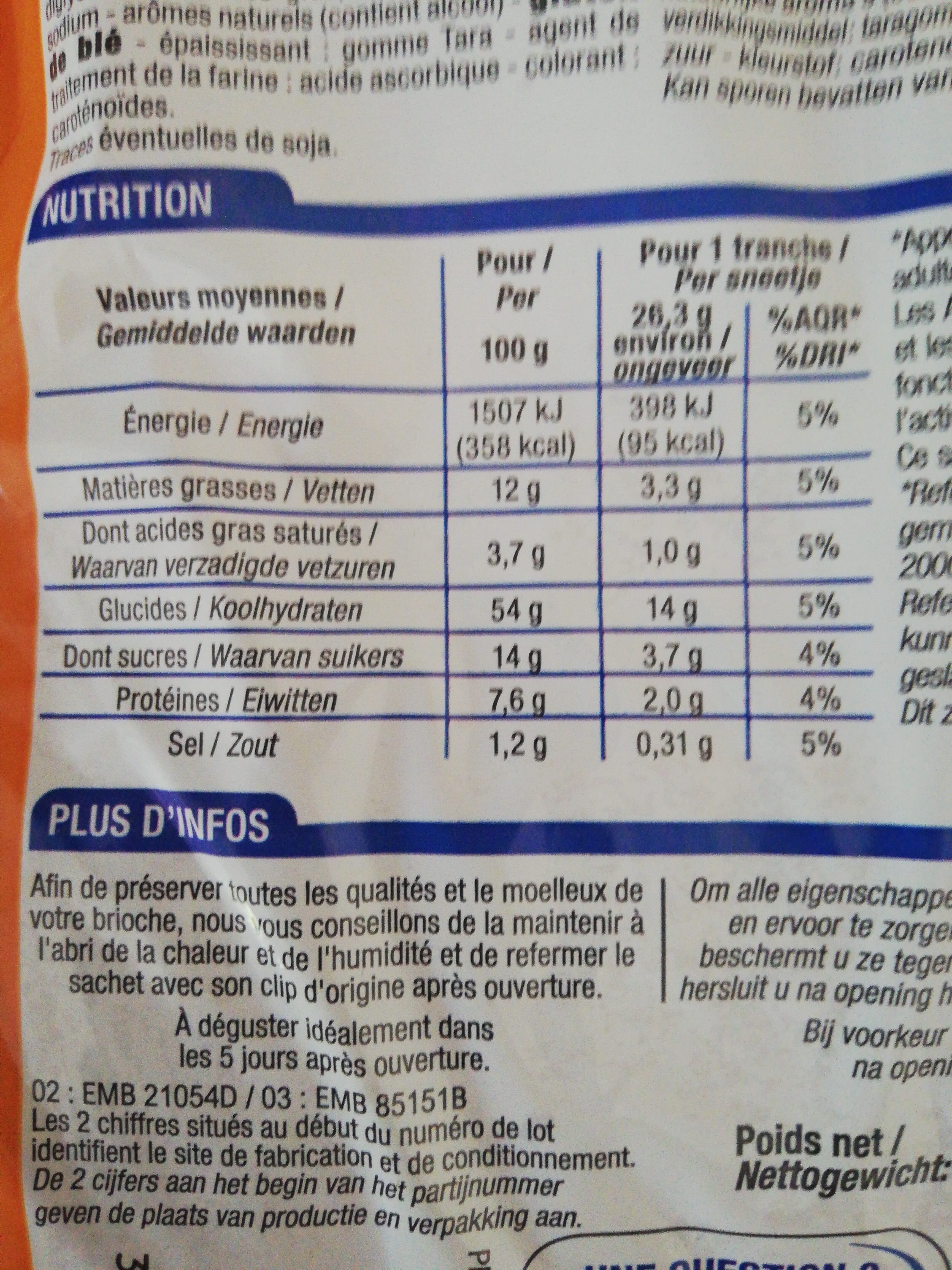 cora brioche tranchee packshot