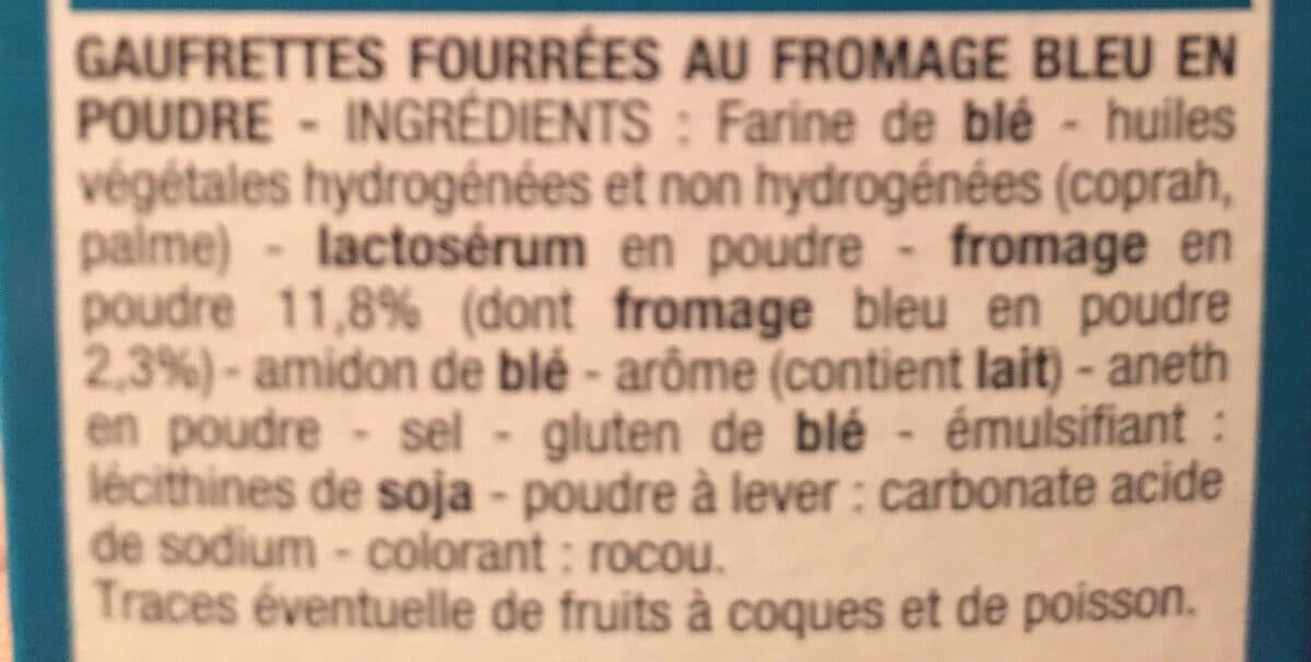 Cora Gaufrettes au bleu packshot