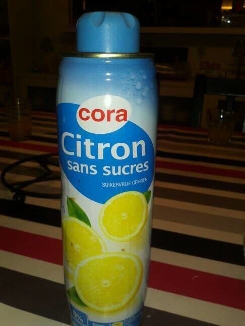 Cora Sirop Citron Sans Sucre packshot