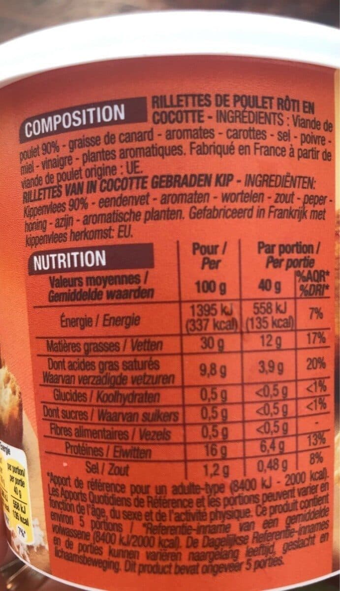 Cora Rillettes de Poulet Roti packshot
