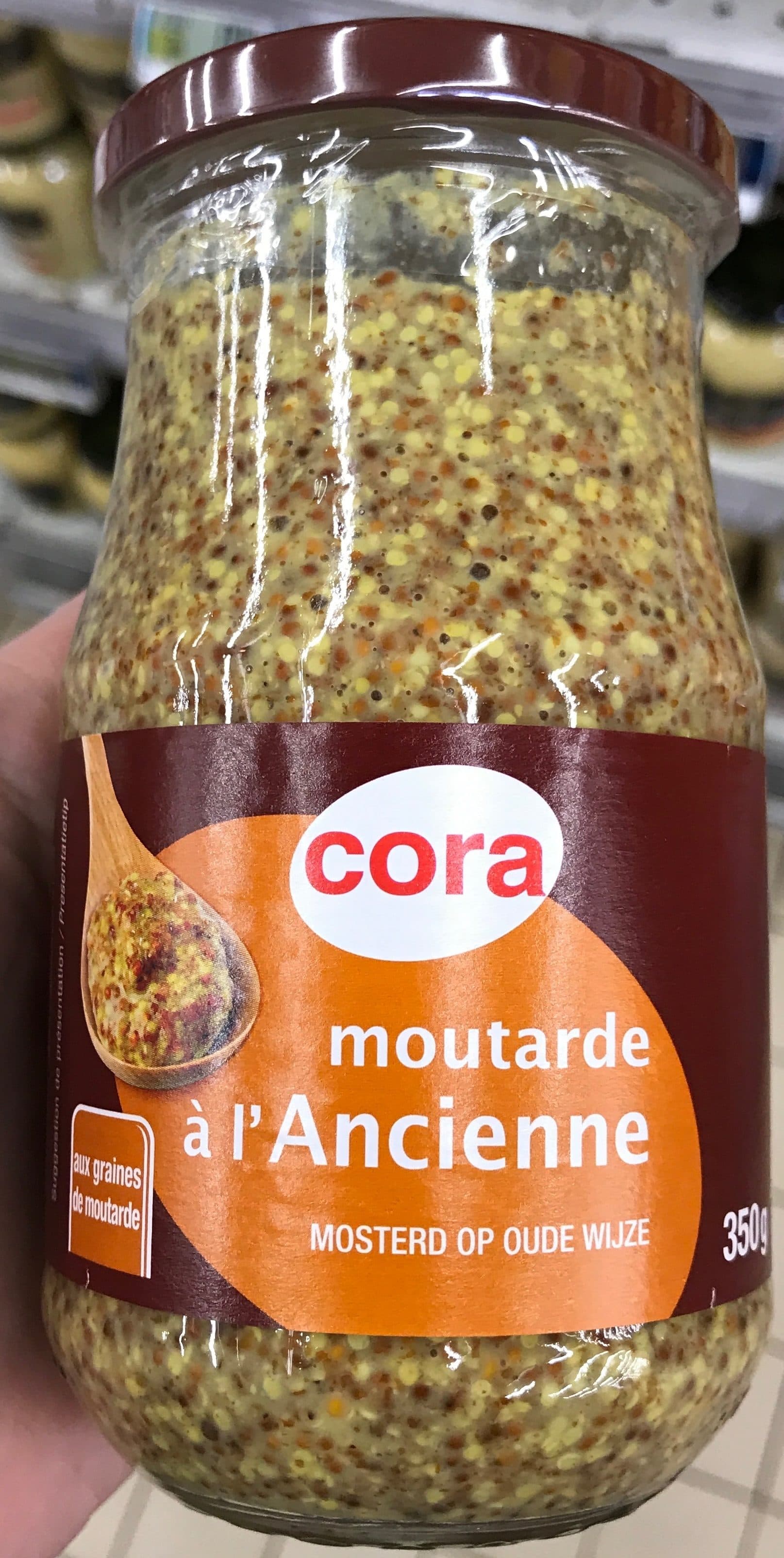 Cora Moutarde à l'ancienne aux graines de moutarde packshot