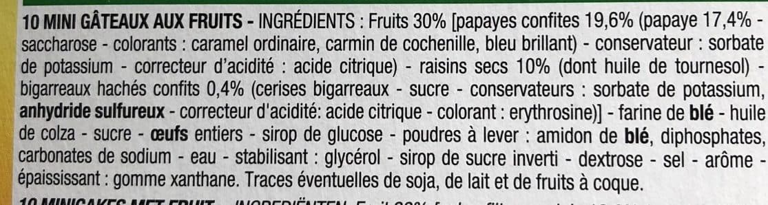 Cora Mini Cakes aux Fruits packshot