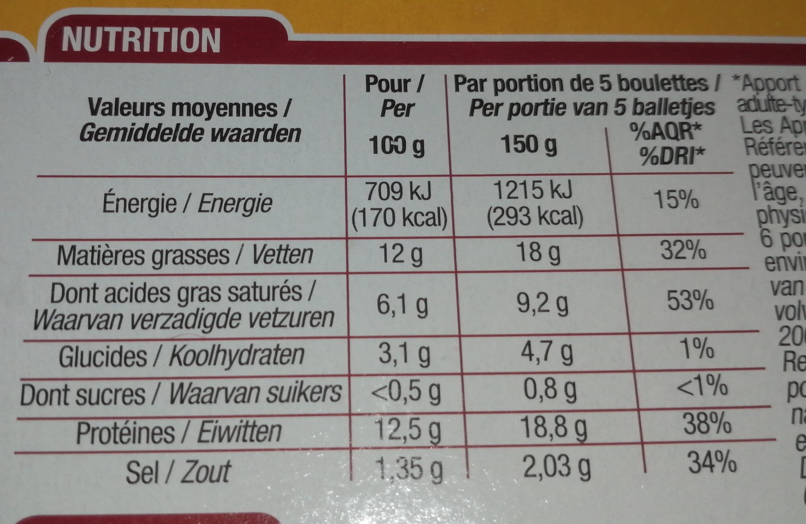 Cora Boulettes au Boeuf packshot