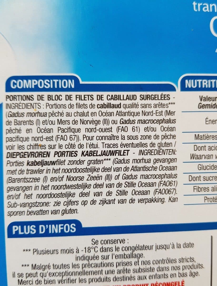 Cora Tranches de Filet de Cabillaud packshot