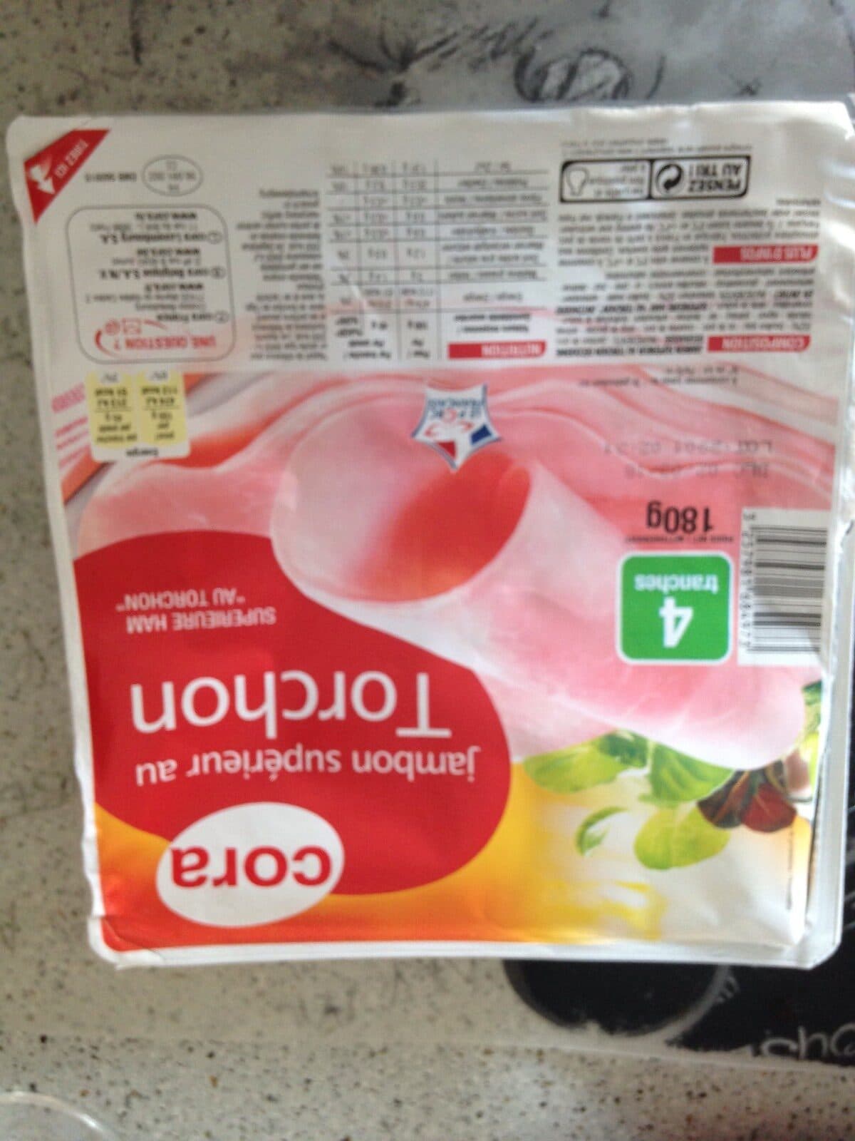 Cora Jambon Supérieur Au Torchon Sans Couenne packshot
