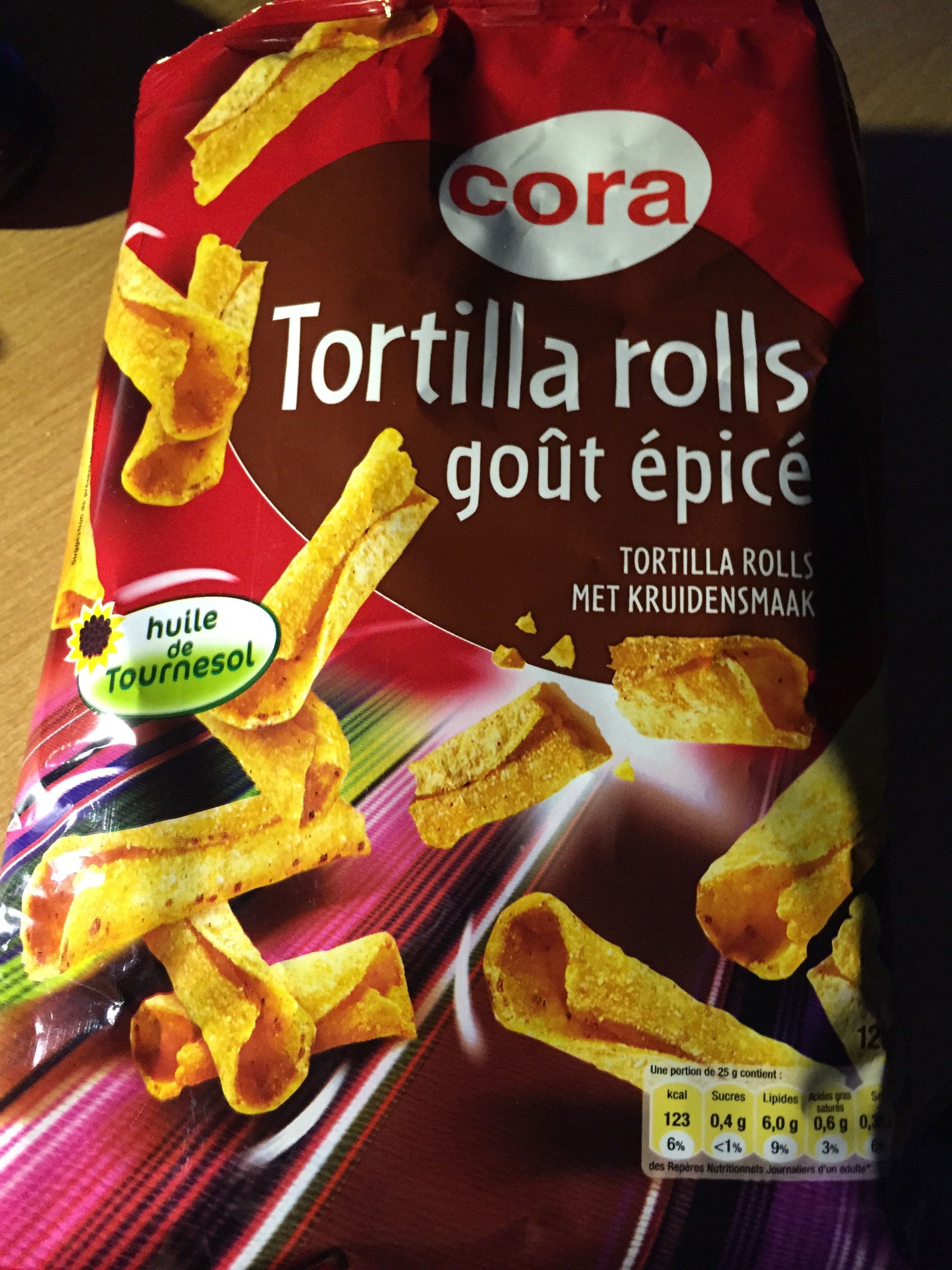 Cora Tortilla rolls goût épicé packshot