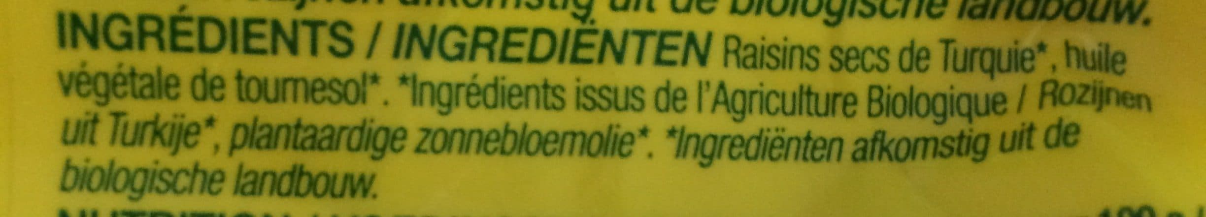 Nature bio Nature Bio Raisins Secs Sultanines Bio packshot