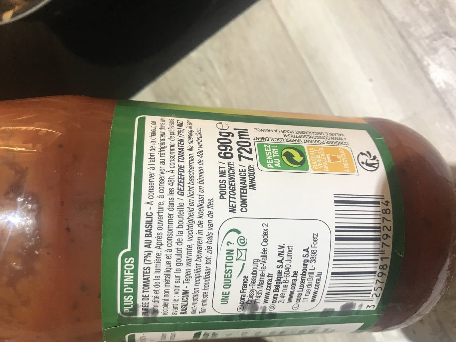 Cora PURÉE DE TOMATES packshot