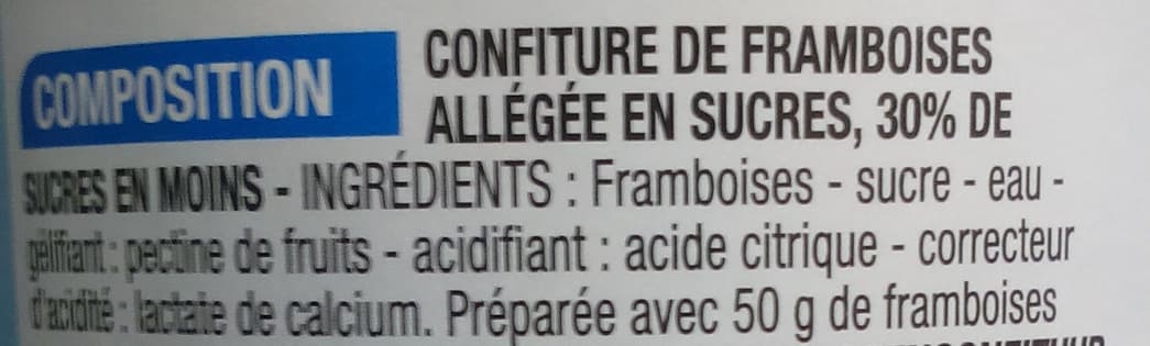 Cora Confiture allégée Framboise packshot
