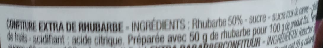 Cora Confiture extra Rhubarbe packshot