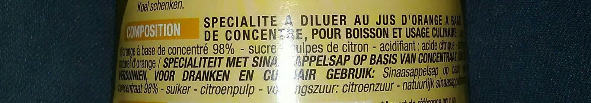 Cora Concentré orange pour boisson packshot