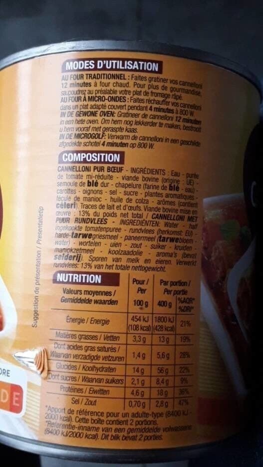 Cora Cannelloni packshot