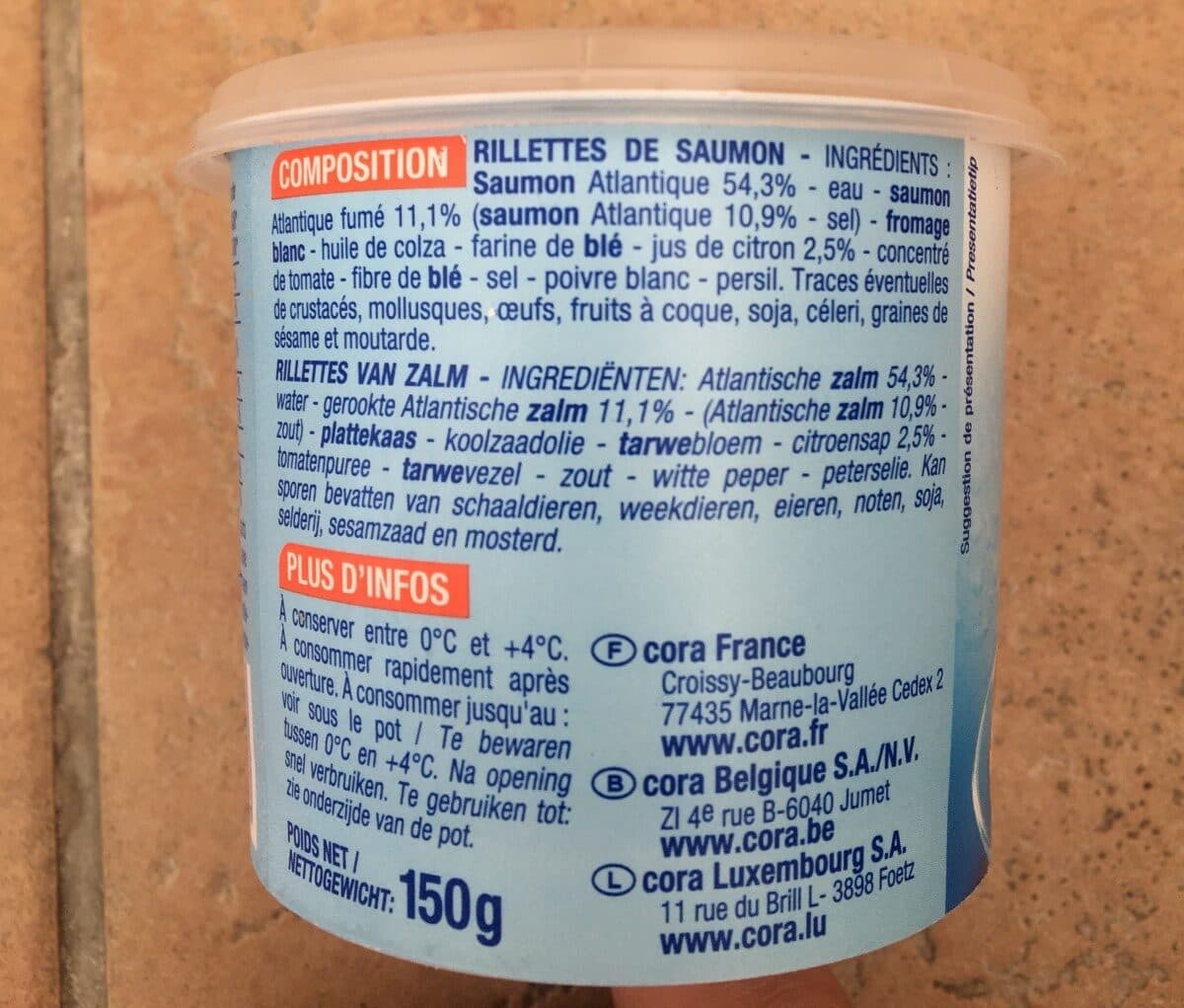 Cora Rillettes de Saumon packshot