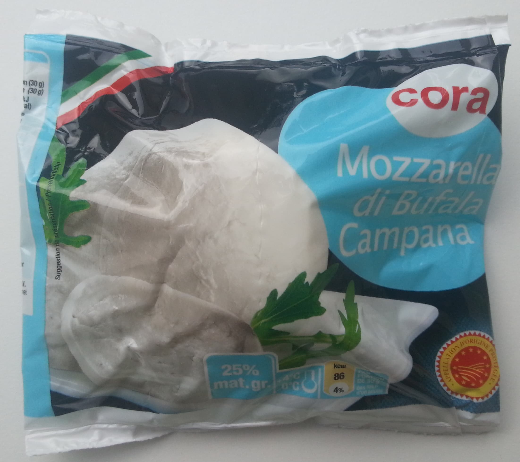 Cora Mozzarella di Bufala Campana AOP (25% MG) - 210 g - Cora packshot