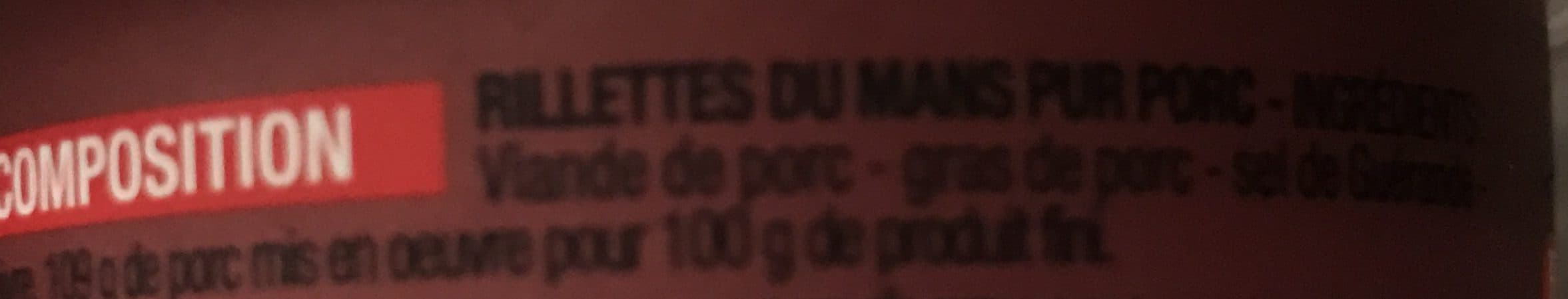 Cora Rillettes du mans pur porc packshot