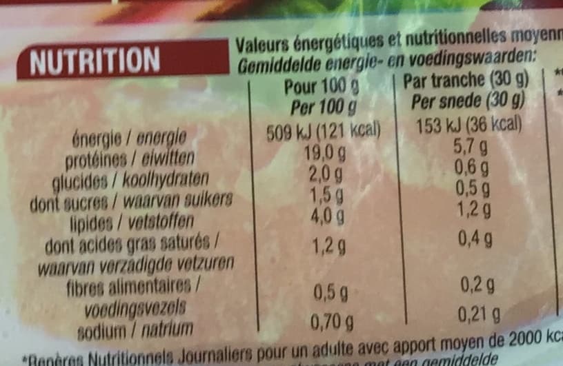 Cora Jambon de Paris doré au four packshot