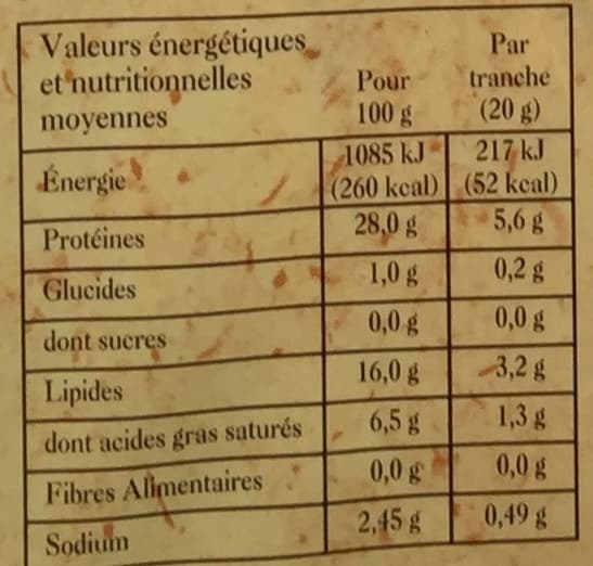 Patrimoine Gourmand Jambon sec de Savoie salé au sel sec packshot