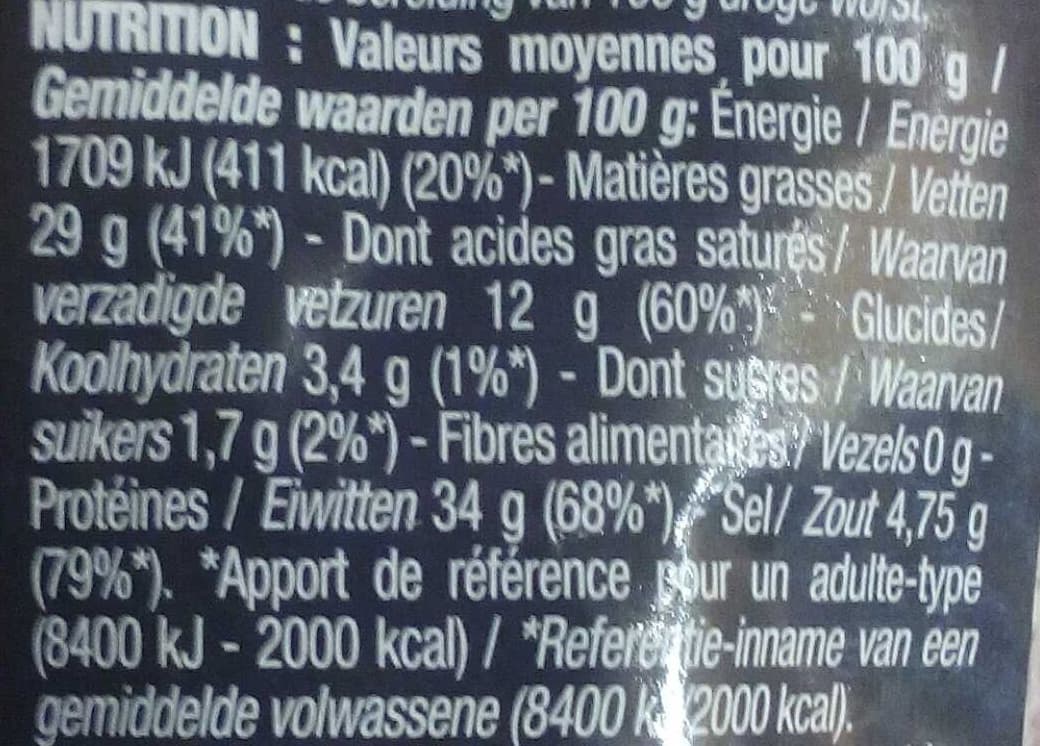 Cora Saucisson sec packshot