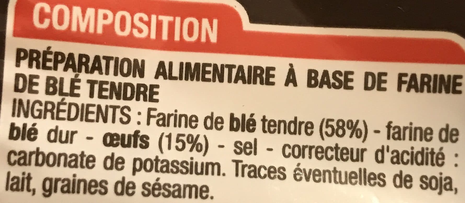 Cora Pâtes Chinoises Aux Œufs, 250 Grammes, Marque Cora packshot