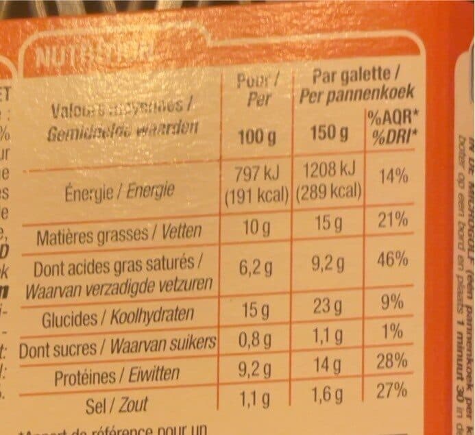 Cora Galettes de blé noir jambon œuf fromage packshot