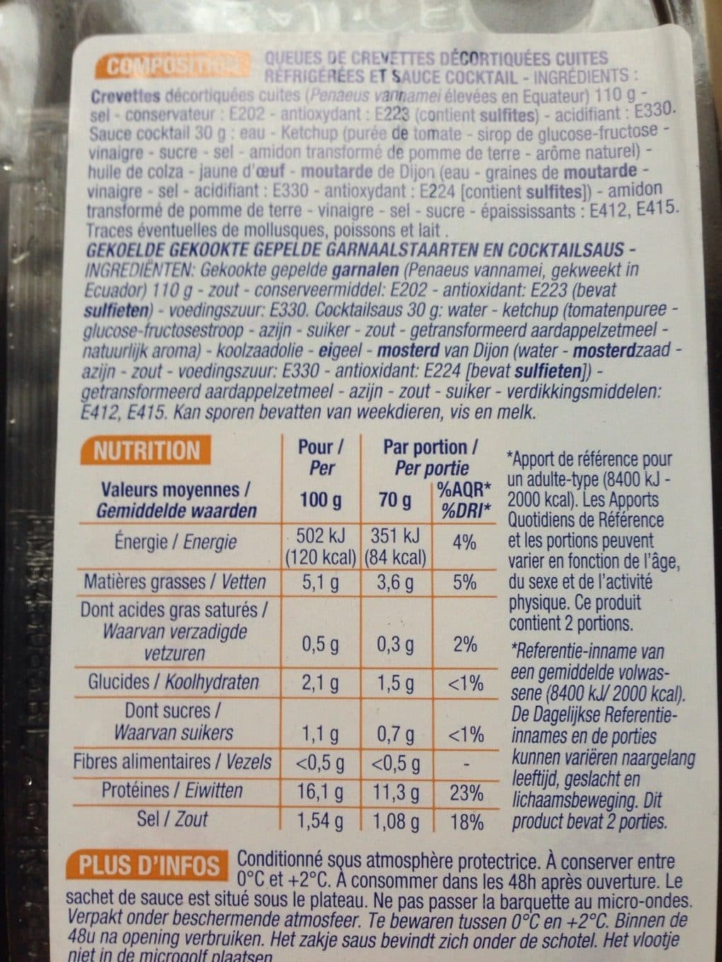 Cora Crevettes & sauce cocktail packshot
