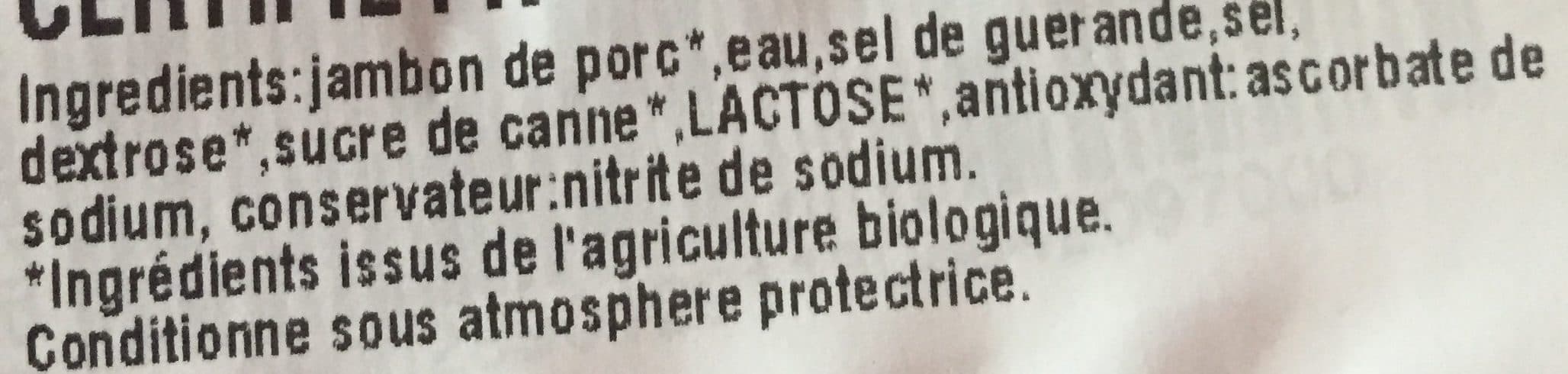 Nature Bio Jambon cuit superieur packshot