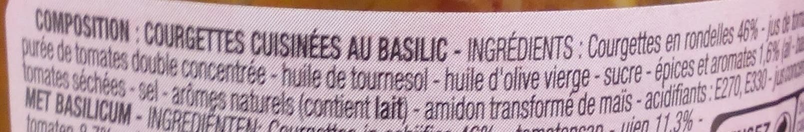 Cora Courgettes basilic packshot
