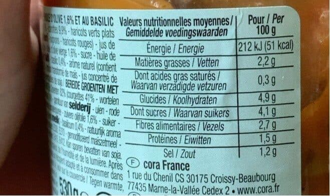 Cora Légumes Cuisinés Au Pistou packshot