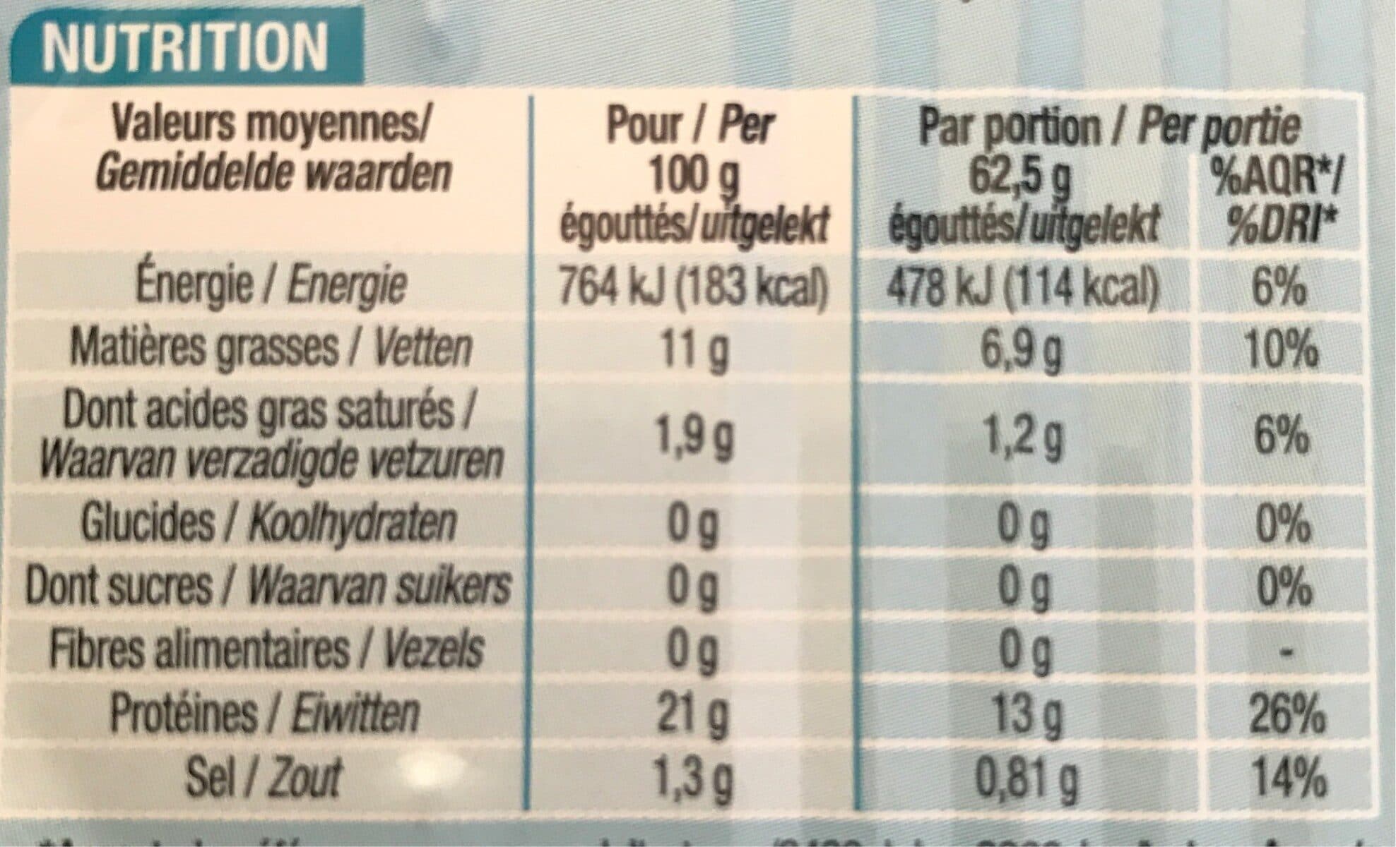 Cora Saumon au naturel packshot