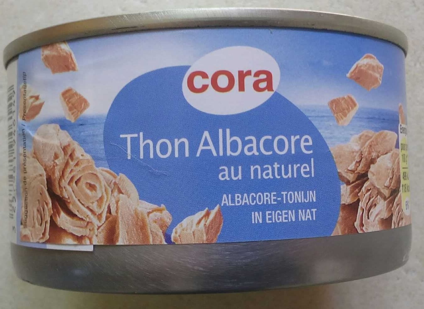 Cora Thon entier Albacore au naturel packshot