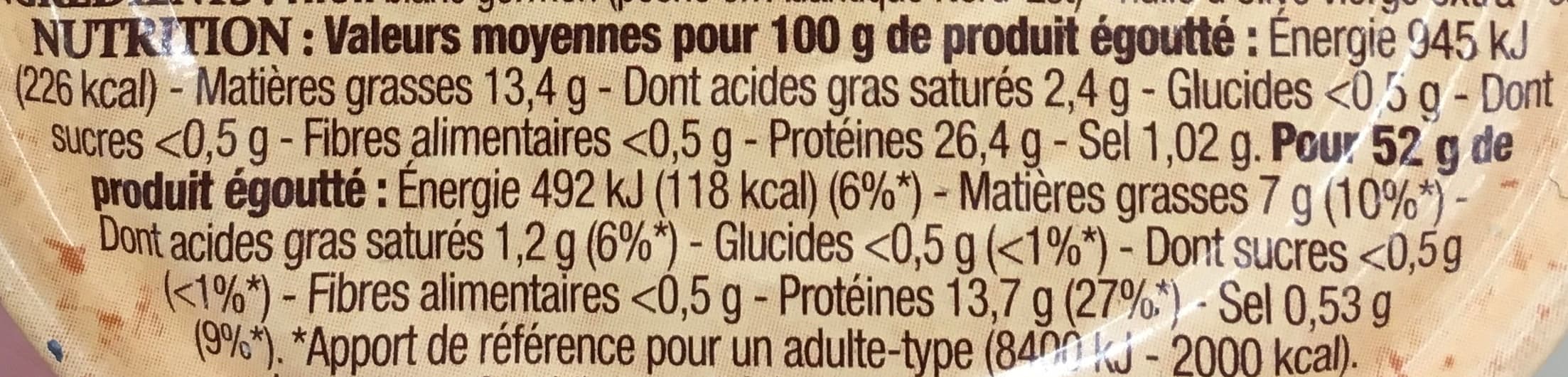 Patrimoine Gourmand Thon blanc entier germon à l'huile d'olive vierge extra packshot